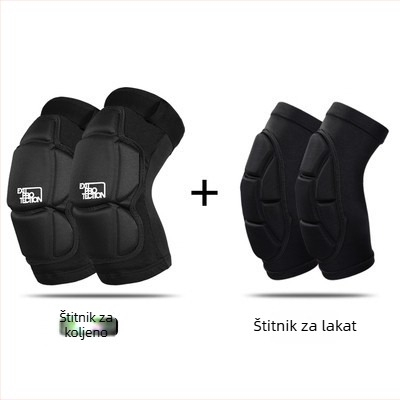 Debeli set zaštitnih koljena i lakta za trening — taktička zaštita za trčanje