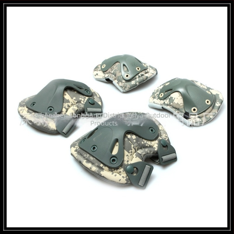 Četverodijelni set zaštitnih koljena i lakata, muški, za vanjske sportove, vožnju motociklom, kamuflaža