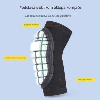 Taktički set zaštitnika koljena i lakta za puzanje, vojna obuka, zaštita za ruke s ugrađenim debljim štitnicima, kompletan set