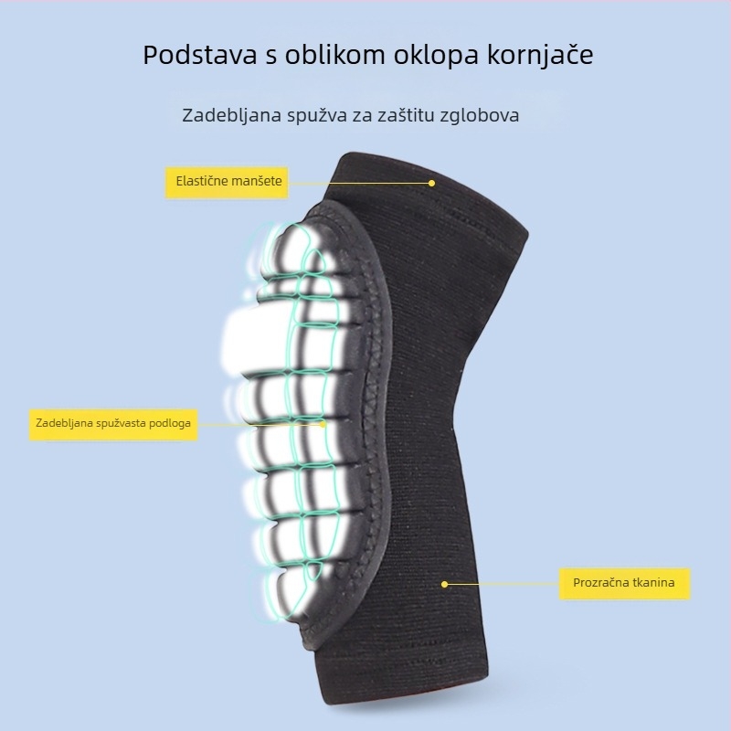 Taktički set zaštitnika koljena i lakta za puzanje, vojna obuka, zaštita za ruke s ugrađenim debljim štitnicima, kompletan set
