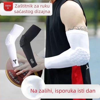 Košarkaška zaštitna rukavica za podlakticu s zaštitom lakta za trening