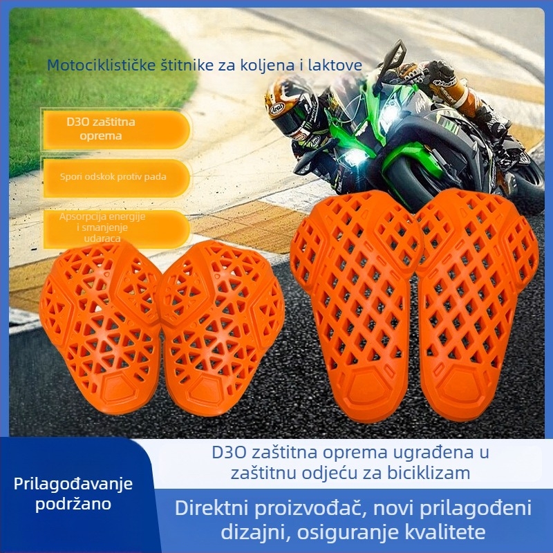 D3O polimerni materijal za zaštitu od udara koljena i lakta, integriran u motociklističku odjeću, za biciklizam i skijanje, PU meka zaštita
