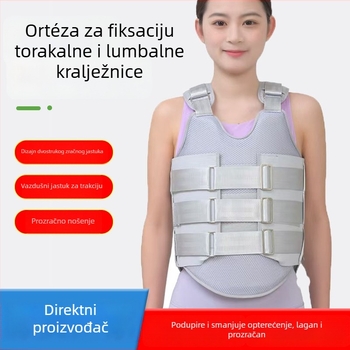 Torako-lumbo fiksacijski pojas za odrasle, postoperativna podrška za lumbalne frakture, ortoza torako-lumbalne regije, pojas, prozračan i kompresivan