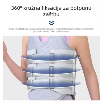 Torako-lumbo fiksacijski pojas za odrasle, postoperativna podrška za lumbalne frakture, ortoza torako-lumbalne regije, pojas, prozračan i kompresivan
