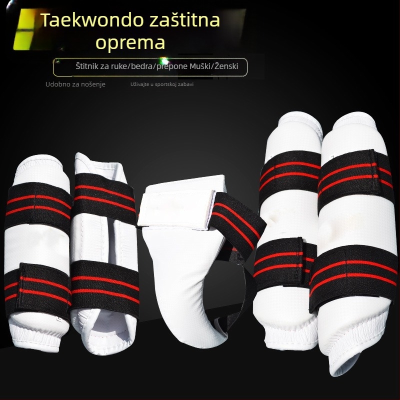 Protezi za noge i ruke za Taekwondo, zaštita prepona, natjecateljski zaštitni pribor, lakatni štitnik za Sanda