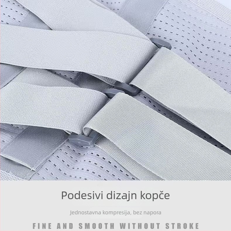 Elastični pojas za podršku donjem dijelu leđa, za fiksaciju pri uganuću i potporu hernije diska; lumbalni pojas s elastičnom remenom za fiksaciju