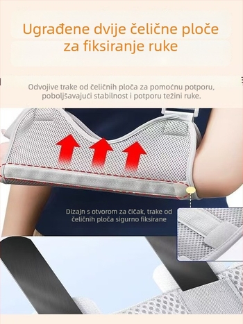 Medicinski držač ruke za odrasle, stabilizacija prijeloma predlaktja i lakta, ortoza za zglob, podržavajući fiksacijski pojas