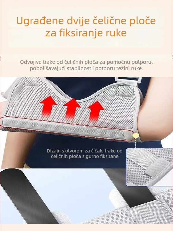 Medicinski držač ruke za odrasle, stabilizacija prijeloma predlaktja i lakta, ortoza za zglob, podržavajući fiksacijski pojas