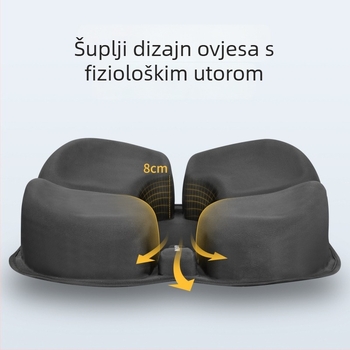 Uredska jastučnica za dugo sjedenje bez umora — podrška donjem dijelu leđa, ispravno držanje, olakšanje tlaka na kokciksu