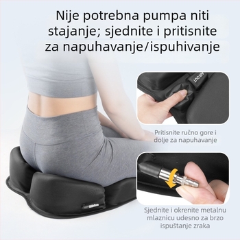 Uredska jastučnica za dugo sjedenje bez umora — podrška donjem dijelu leđa, ispravno držanje, olakšanje tlaka na kokciksu