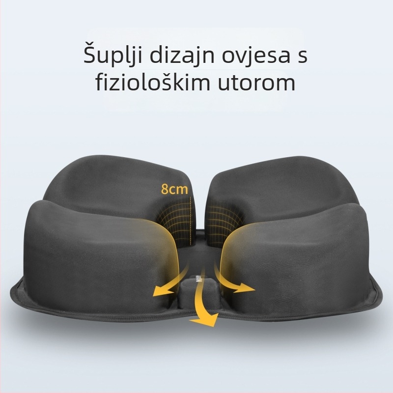 Uredska jastučnica za dugo sjedenje bez umora — podrška donjem dijelu leđa, ispravno držanje, olakšanje tlaka na kokciksu