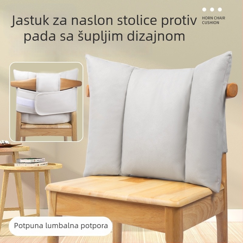 Ergonomska jastučić za struk i leđa za ured i dom, podrška za leđa na stolici, podrška tijekom trudnoće, udoban jastuk za dremku, punilo PP pamuk, navlaka od poliestera