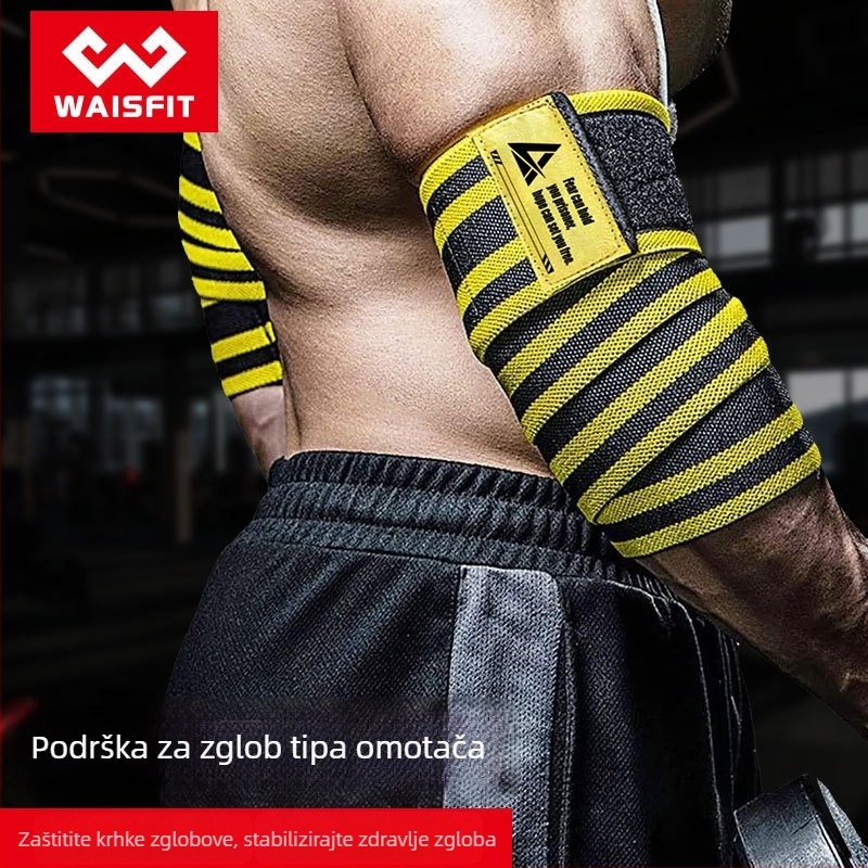 Fitness zaštita lakta – unisex, zaštita zglobova, elastična traka za trening snage, bench press, čučanj i mrtvo dizanje