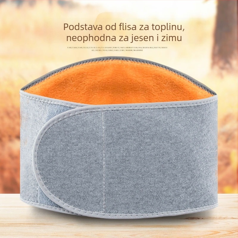 Pojas za donji dio leđa s flis podstavom i debelim slojem, toplinska zaštita za starije, za jesen i zimu, za muškarce i žene