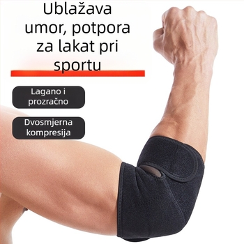 Zaštitna lakatni zavoj s kompresijskom trakom, rukav za ruku, zaštita za lakat pri treninzima i bench pressu