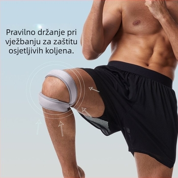Profesionalni koljeni pojas za patelu za skakanje preko užeta, trčanje, košarku i badminton