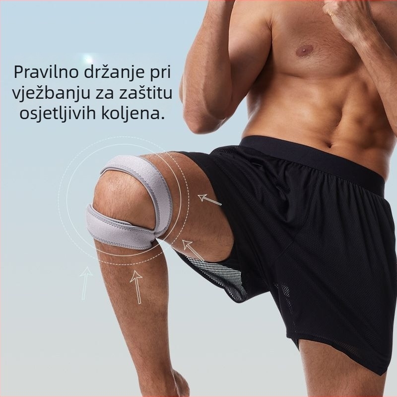 Profesionalni koljeni pojas za patelu za skakanje preko užeta, trčanje, košarku i badminton