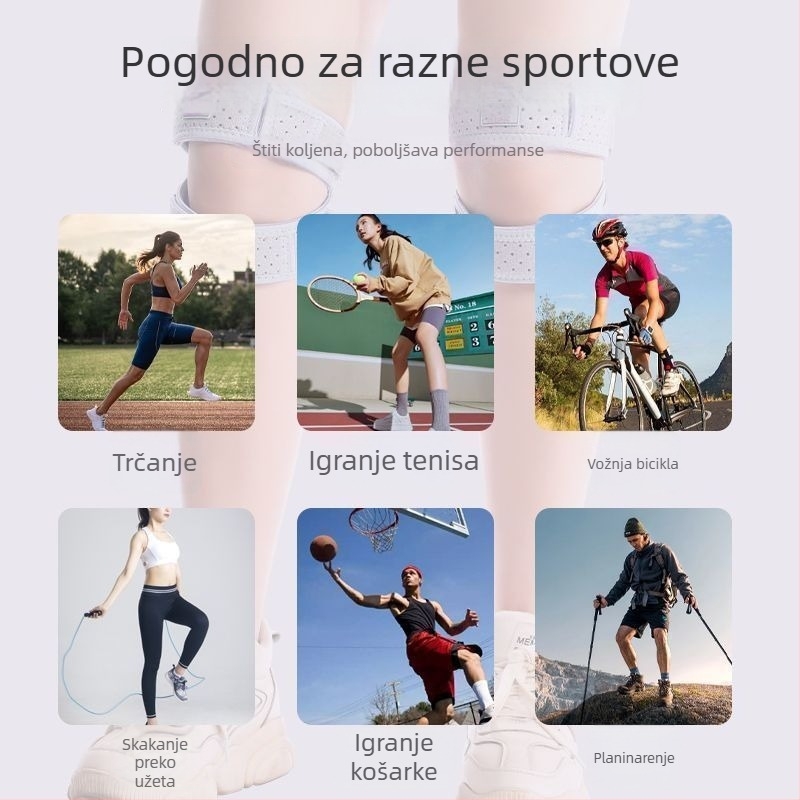 Profesionalni koljeni pojas za patelu za skakanje preko užeta, trčanje, košarku i badminton