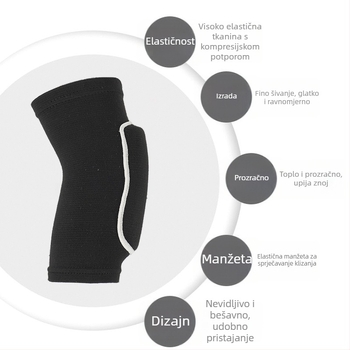 Fubu spužvasti zaštitnik lakta – univerzalna zaštita za ples, odbojku, rolanje, biciklizam i fitness