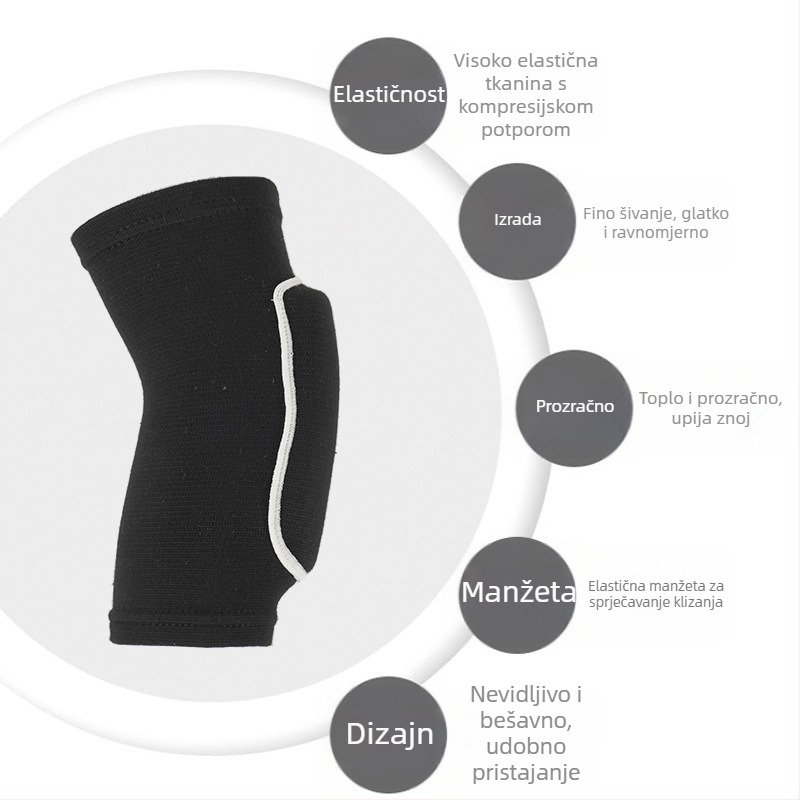 Fubu spužvasti zaštitnik lakta – univerzalna zaštita za ples, odbojku, rolanje, biciklizam i fitness