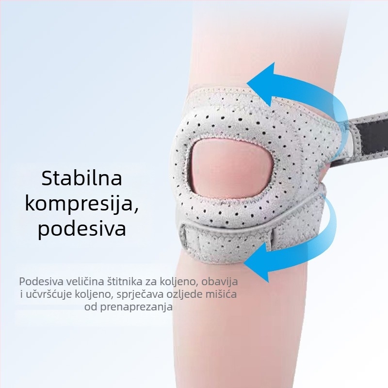 Prilagođeni silikonski pojas za koljeno s podrškom – za vanjsku vožnju biciklom, trčanje i košarku