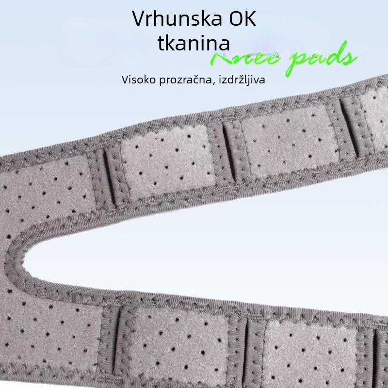Prilagođeni silikonski pojas za koljeno s podrškom – za vanjsku vožnju biciklom, trčanje i košarku