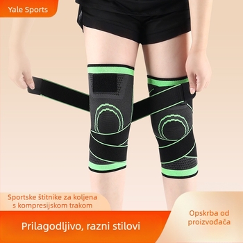 Najlonski štitnici za koljena za sport i fitness – podesivi remen za zaštitu koljena za muškarce i žene, pogodni za trčanje, čučnjeve, vožnju biciklom i aktivnosti na otvorenom