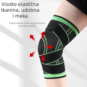Najlonski štitnici za koljena za sport i fitness – podesivi remen za zaštitu koljena za muškarce i žene, pogodni za trčanje, čučnjeve, vožnju biciklom i aktivnosti na otvorenom
