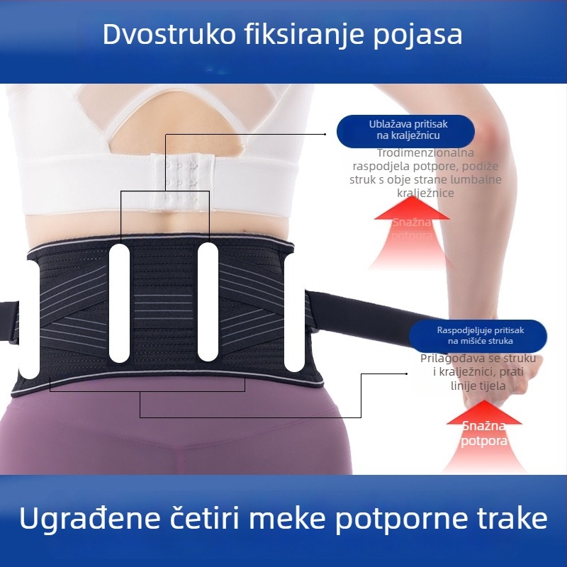 Ljetni uski pojas za struk, podrška za mišićno naprezanje, zaštita za struk za košarku, prozračna podrška za struk, zaštitna oprema za dugo stajanje i sjedenje