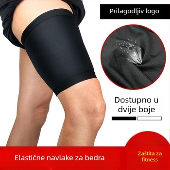 Unisex kompresijski štitnik za bedro, za košarku, nogomet i trčanje, zagrijava i štiti od mišićnih istegnuća HDT001