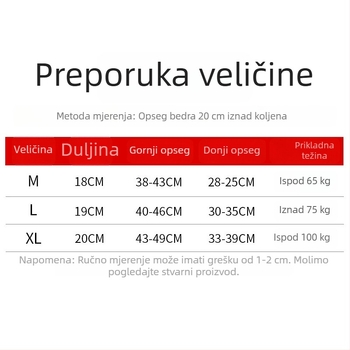 Unisex kompresijski štitnik za bedro, za košarku, nogomet i trčanje, zagrijava i štiti od mišićnih istegnuća HDT001