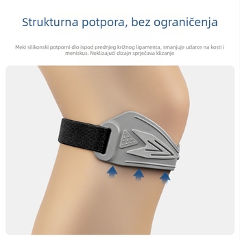 Nova vanjska sportska traka za patelu za trčanje i vožnju biciklom, podrška koljena s apsorpcijom udaraca, prilagodljiva