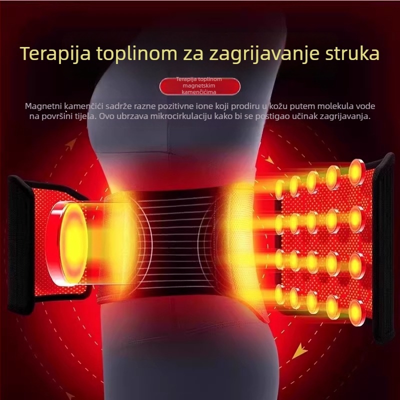 Magnetski grijani pojas za struk – toplina i zaštita, za odrasle, unisex