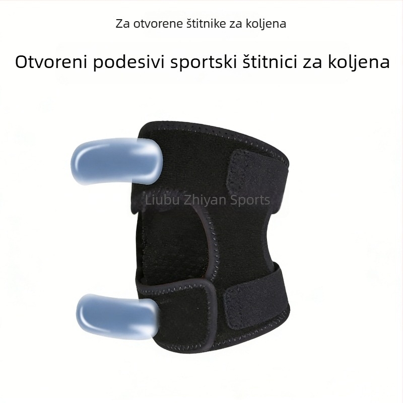 Potpora za koljeno s podesivom kompresijom i prozračnim dizajnom za košarku, trčanje, planinarenje i trening