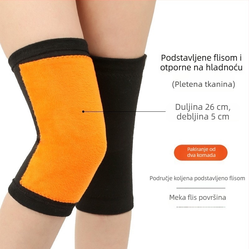Topla koljena navlaka za starije osobe, zaštita zglobova, debeli flis podstava za jesen i zimu