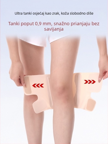 Tanki zaštitni jastučići za koljeno za muškarce i žene s ozljedom meniska, podrška koljenu pri trčanju, profesionalna zaštita patelle, lagana verzija