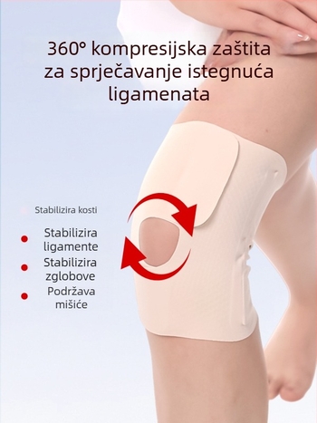 Tanki zaštitni jastučići za koljeno za muškarce i žene s ozljedom meniska, podrška koljenu pri trčanju, profesionalna zaštita patelle, lagana verzija