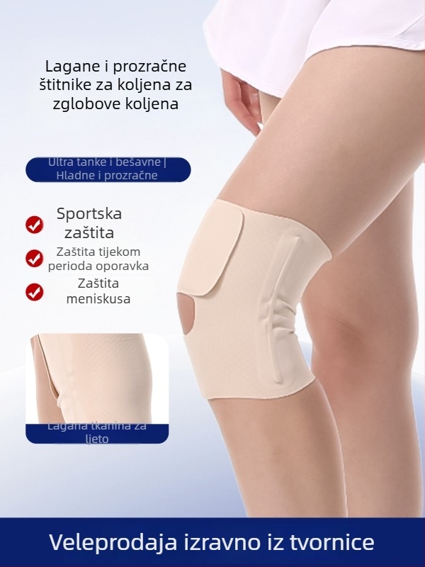 Tanki zaštitni jastučići za koljeno za muškarce i žene s ozljedom meniska, podrška koljenu pri trčanju, profesionalna zaštita patelle, lagana verzija