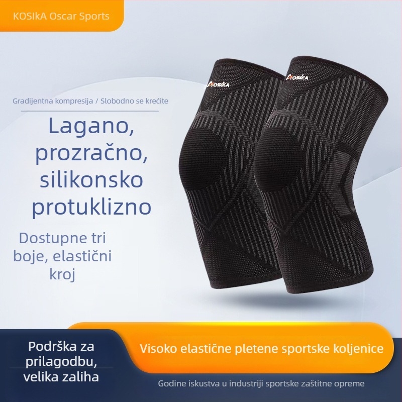 Unisex zaštitnici koljena za sport, tanki, zaštita zglobova, topli i s apsorpcijom šokova, pogodni za trčanje i košarku