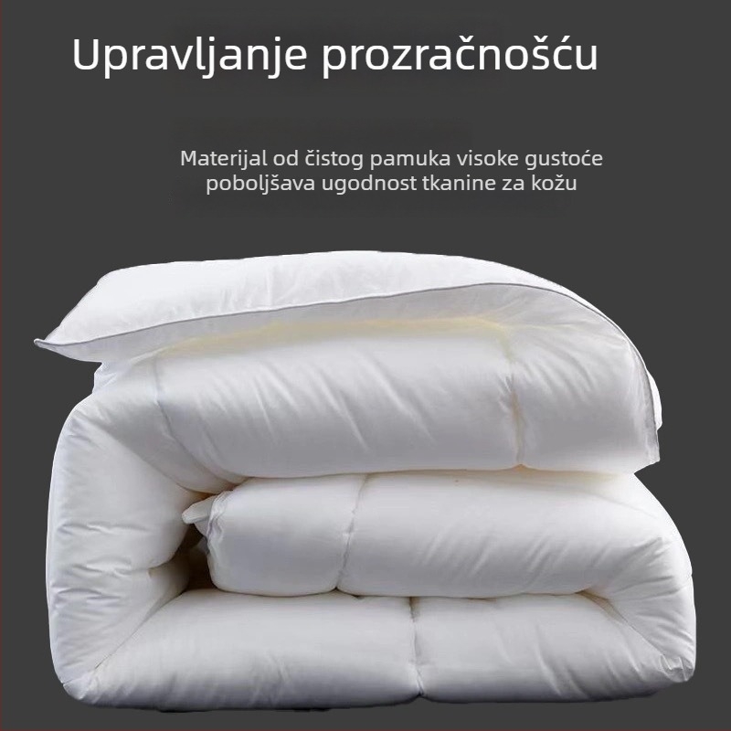 100% pamukova pokrivač za hotelsku posteljinu, za sve sezone; proljeće–jesen i zimska deka; punilo: obična vlakna