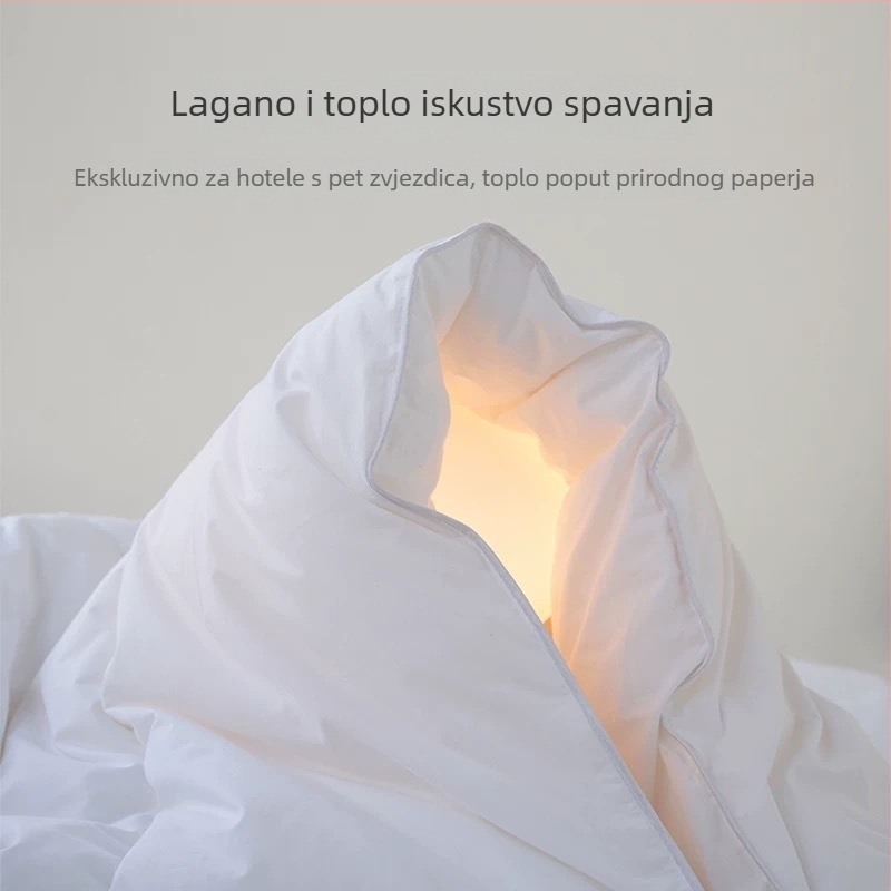 100% pamukova pokrivač za hotelsku posteljinu, za sve sezone; proljeće–jesen i zimska deka; punilo: obična vlakna