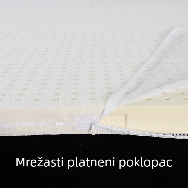 Unutarnji pokrov za latex madrac sa zatvaračem, jednobojni jersey zaštitni poklopac, mrežasti materijal za madrace od memorijske pjene