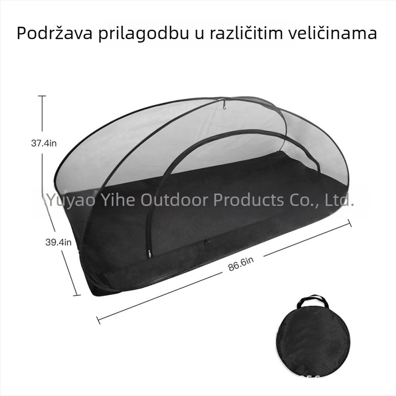 Prijenosna pop-up mreža protiv komaraca za kampiranje – bez montaže