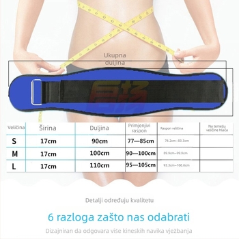 Pojas za lumbalnu potporu u fitnessu – za čučnjeve i mrtvo dizanje, za muškarce i žene