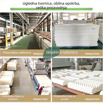Lateksni jastuk, visina 10–15 cm, kvadratnog oblika, prirodni lateks, navlaka od pamuka, sadržaj lateksa 90%+, antigrinje, minimalistički dizajn, pogodan za odrasle, dom i studentski dom