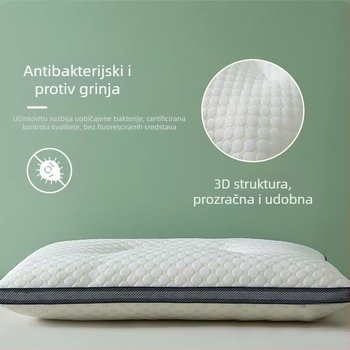 Prirodni latex jastuk s pletenim jezgrom za podršku vrata i udoban san