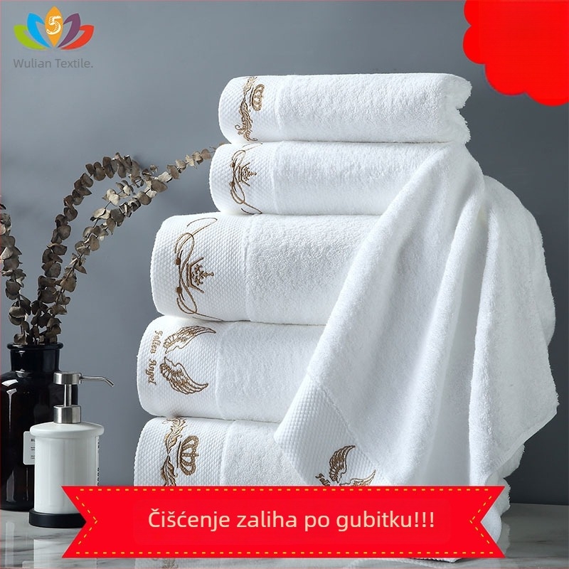 Hotelanski ručnici od 100% pamuka s ušivenim logom, za kozmetičke salone i frizerske salone, upijajući ručnike za lice