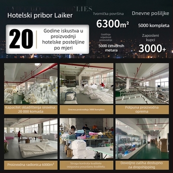 Prilagođeni hotelski set posteljine od 100% pamuka sa satenskim prugama, četverodjelni