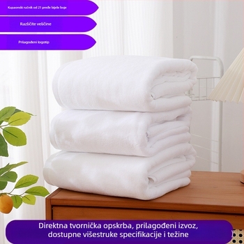 Veliki ručnik za kupanje s 21 vlakana 100% pamuka, 400 g, debeli i visoko upijajući, za odrasle, hotel, kućna uporaba