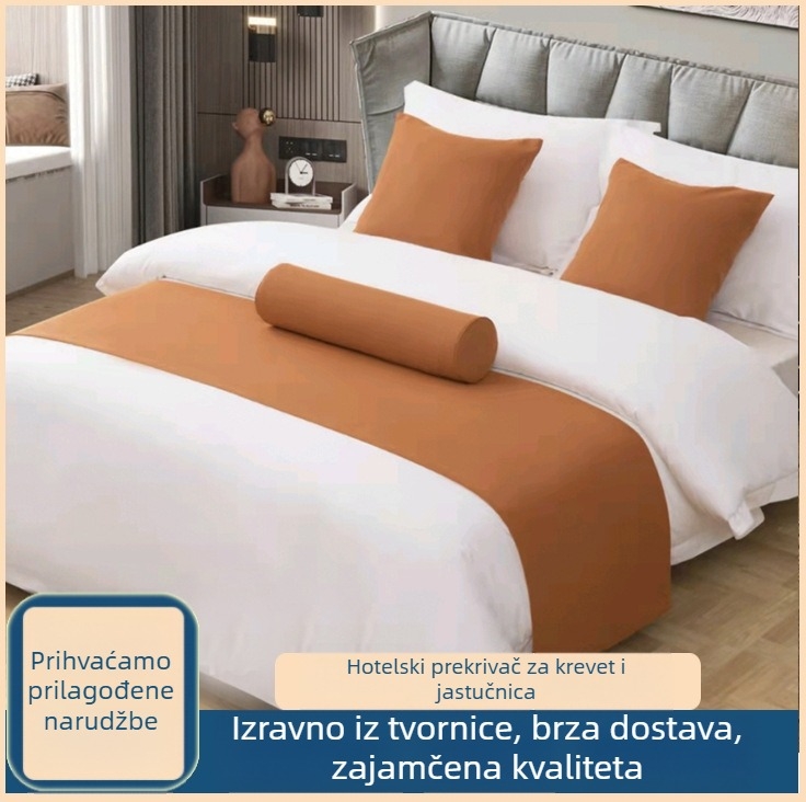 Četverodijelni hotelski set posteljine od konoplje, hotelskog stila, uključuje navlake za jastuke, prilagodba proizvodnje